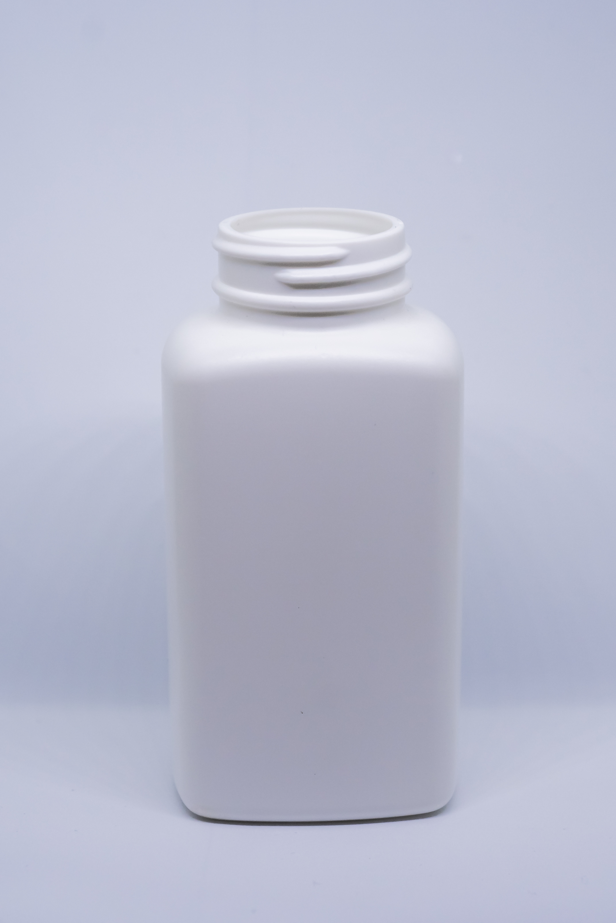 בקבוק מלבני 190 מ"ל HDPE פייה 38 מ"מ לבן