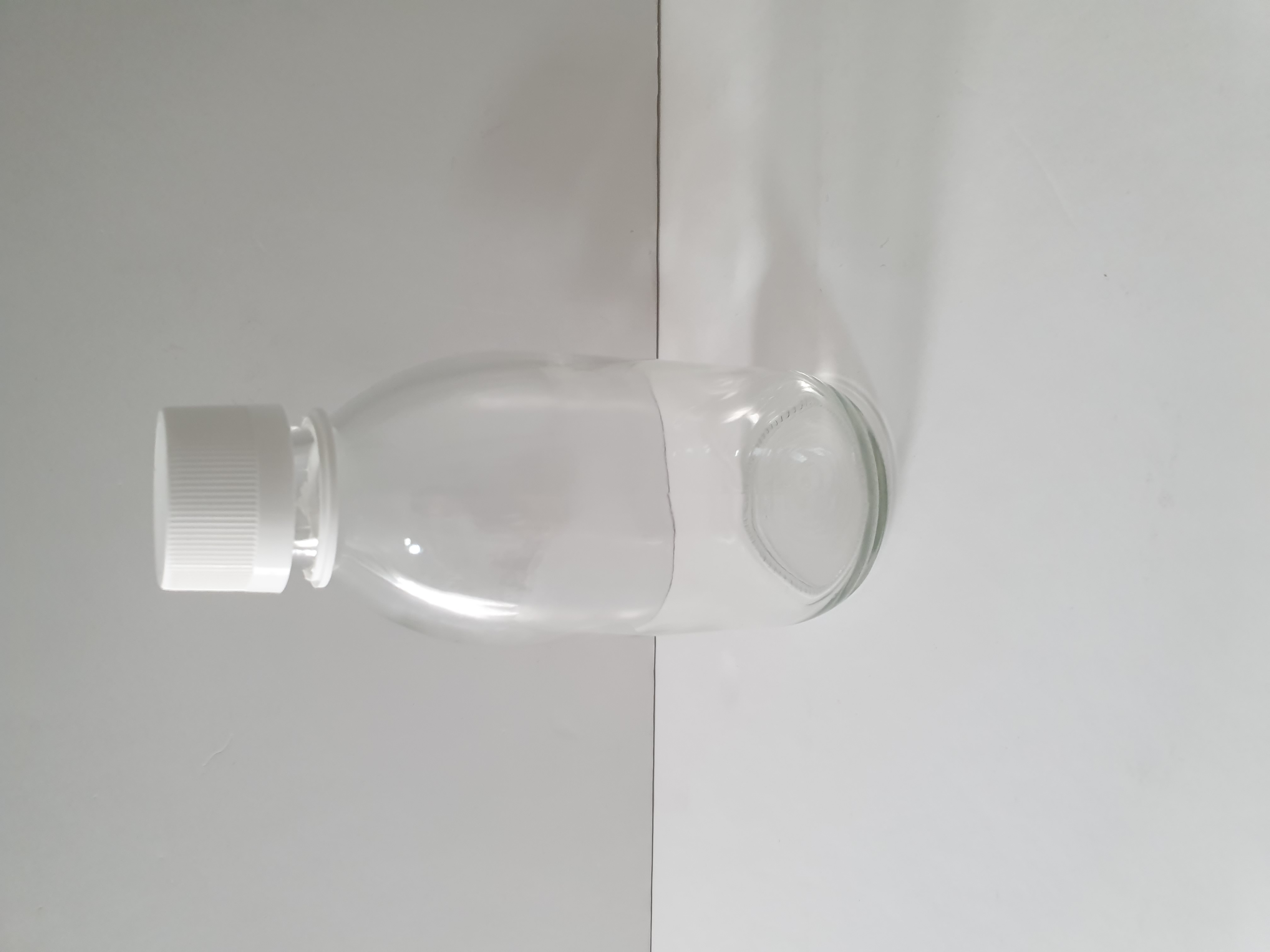 בקבוק זכוכית 200 מ"ל פייה 28 מ"מ שקוף