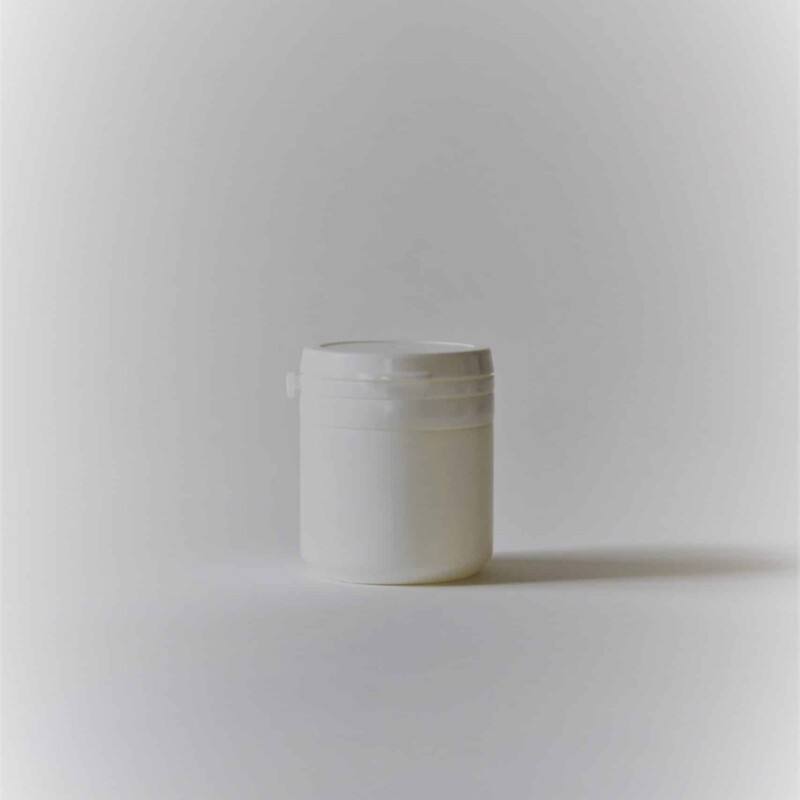 צנצנת 50 מ"ל HDPE פייה 43 ממ לבן