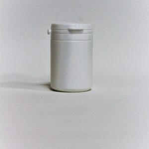 צנצנת 75 מ"ל HDPE פייה 43 ממ לבן